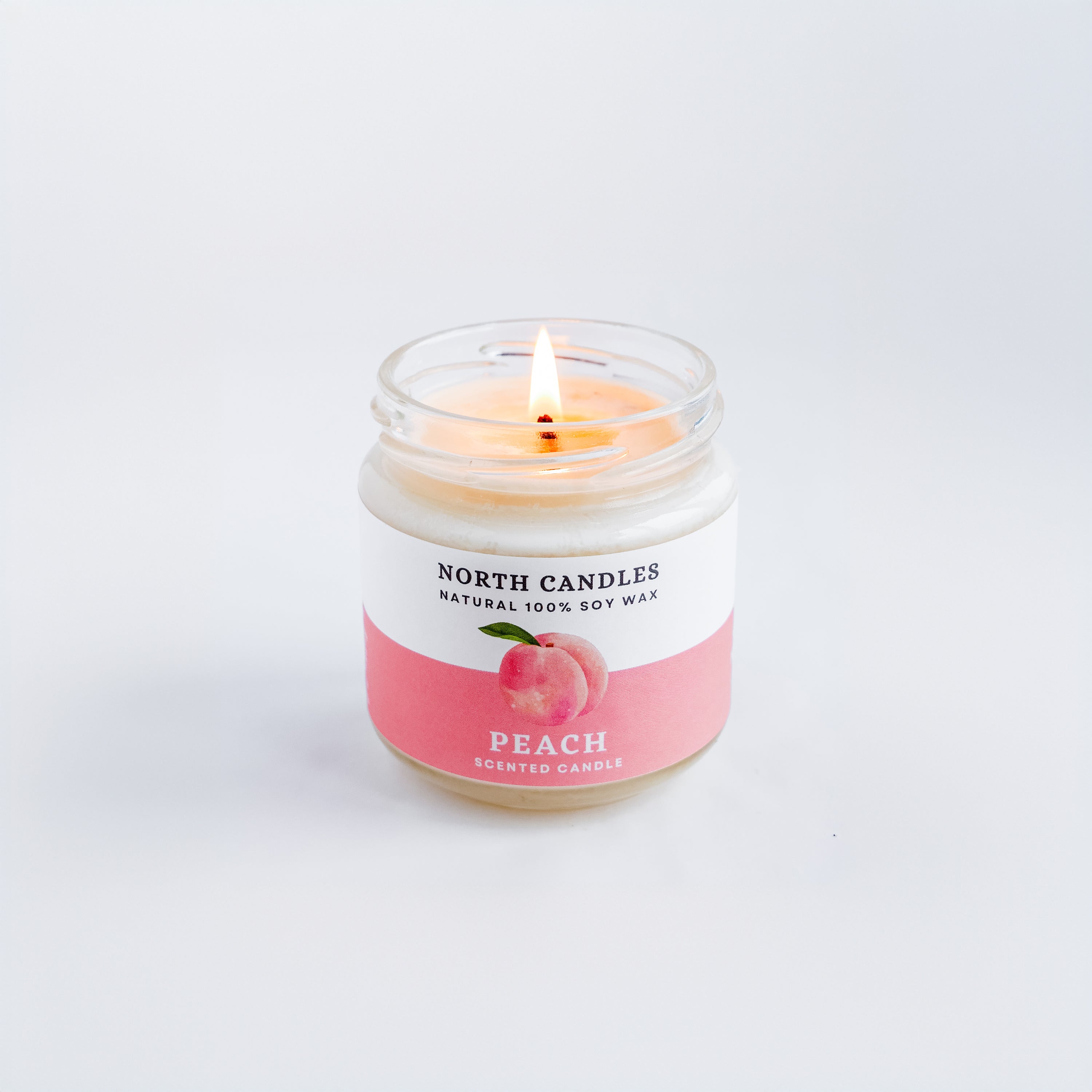 ピーチ ビンキャンドル – North Candles