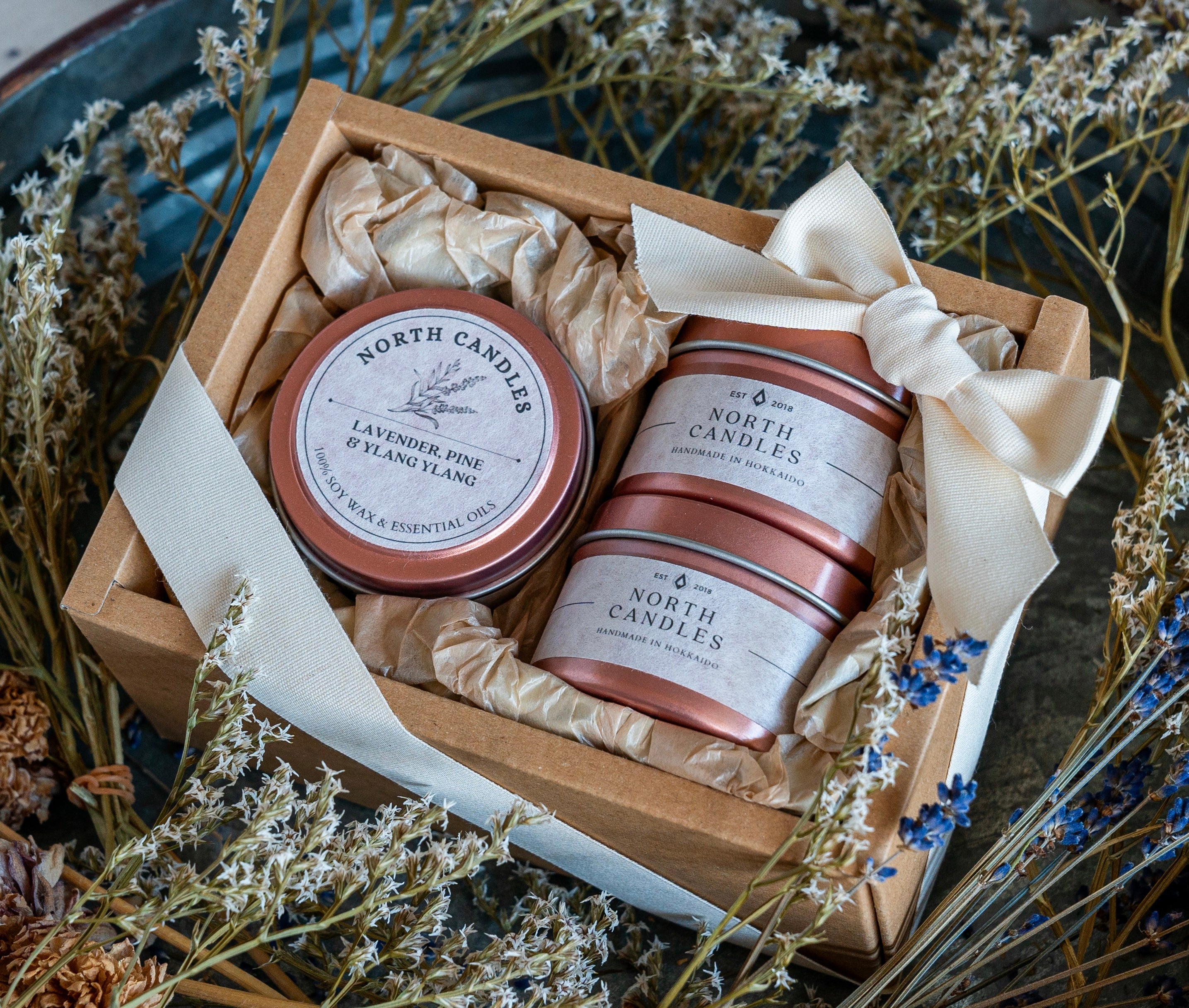 精油缶キャンドル ギフトセット (SAVE 25%) – North Candles