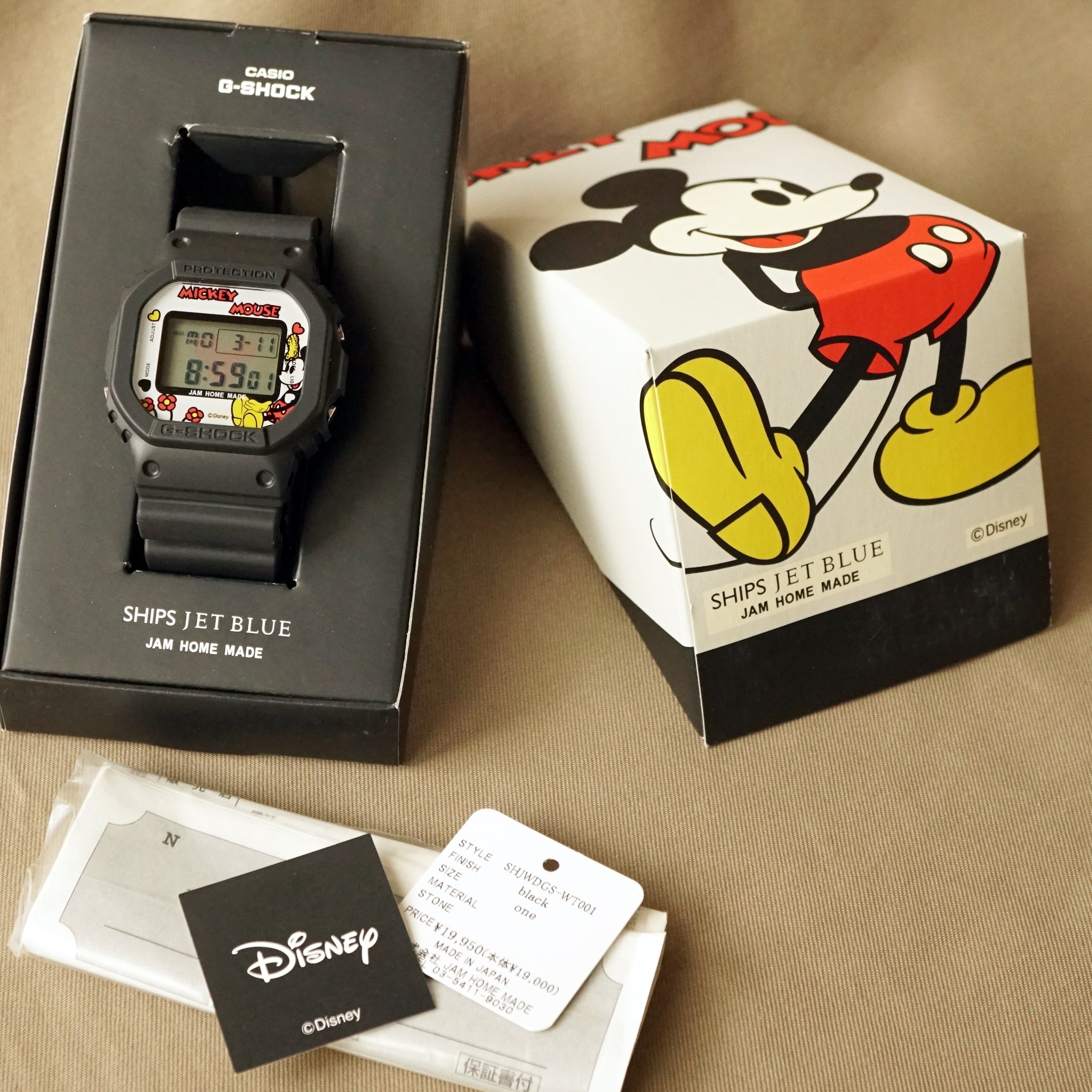 2010 CASIO G-SHOCK DW-5600VT JAM HOME MADE X SHIPS JET BLUE MICKEY