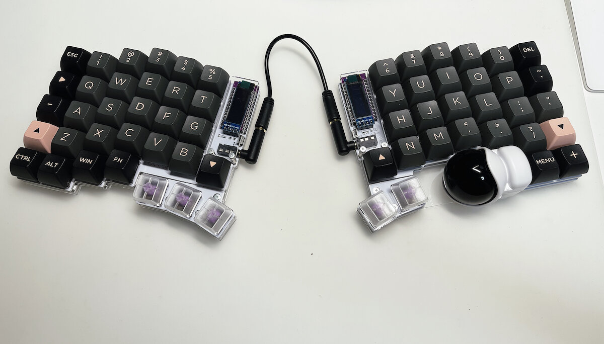 ああべ keyball61 左手ボール 黒仕様 ああべ様専用 keyball61 左手