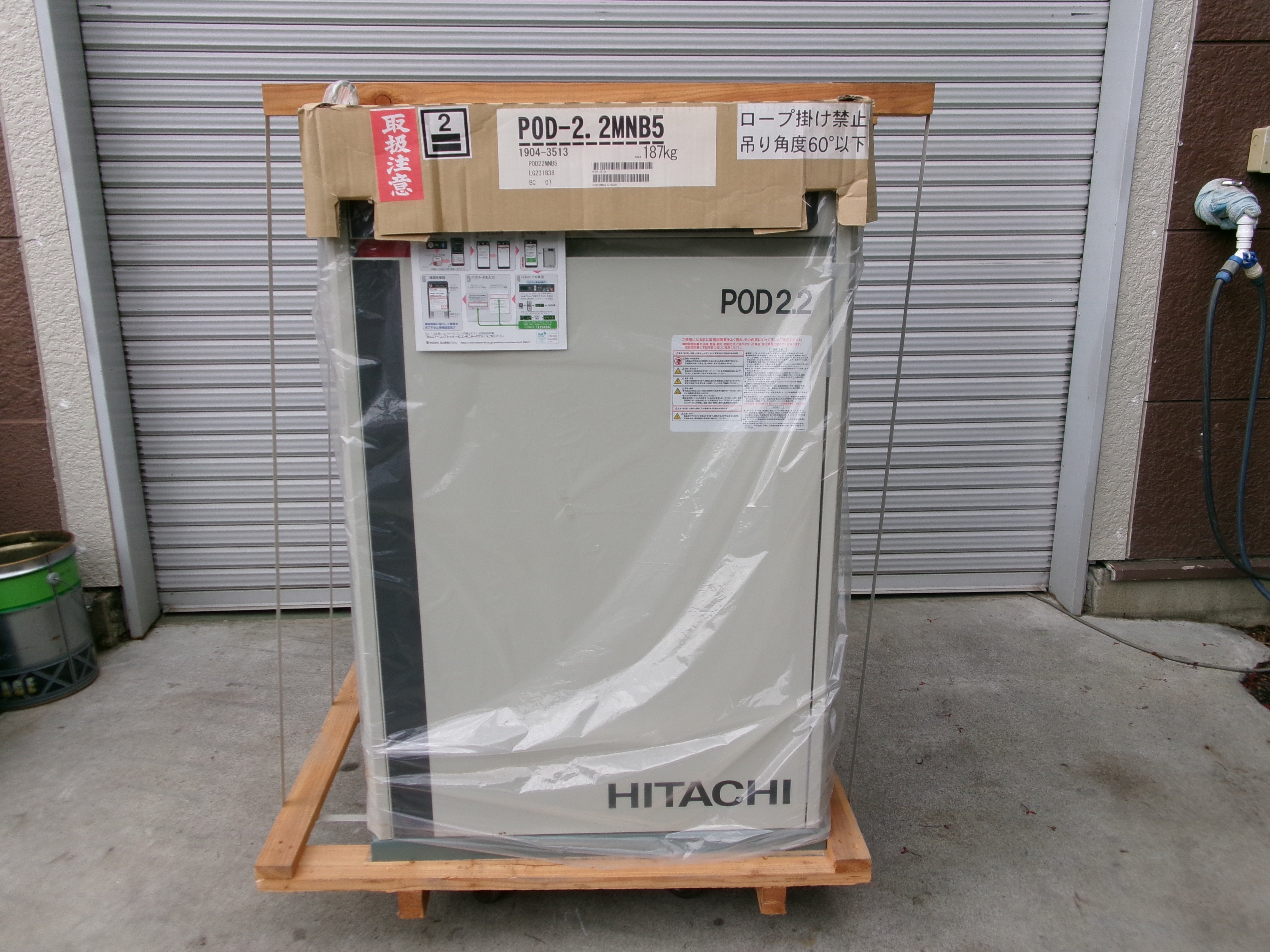 日立 未使用 未開封 コンプレッサー ベビコン 色彩選別機用 POD-2.2