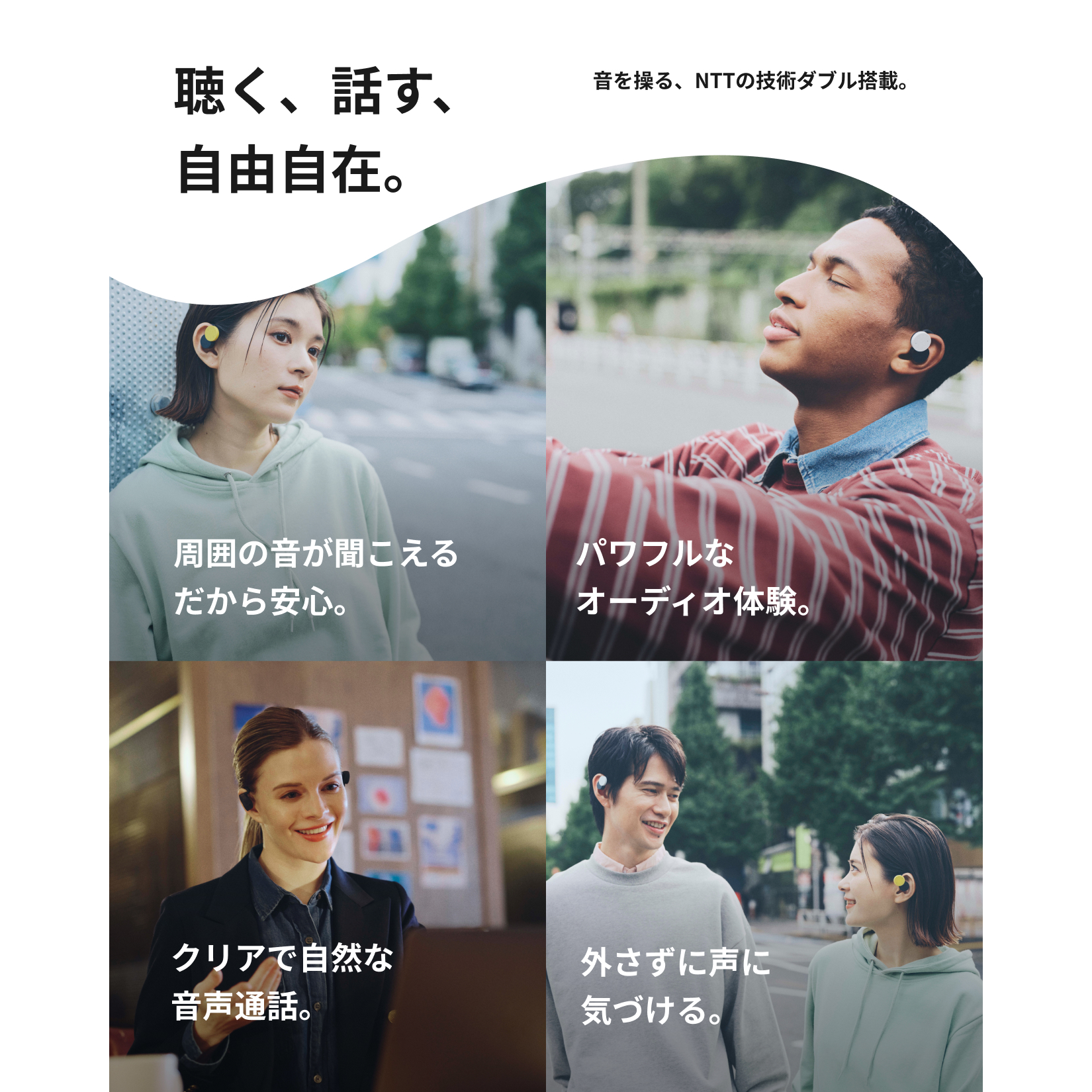 nwm DOTS オープンイヤー型 完全ワイヤレス 耳スピーカー | オープン