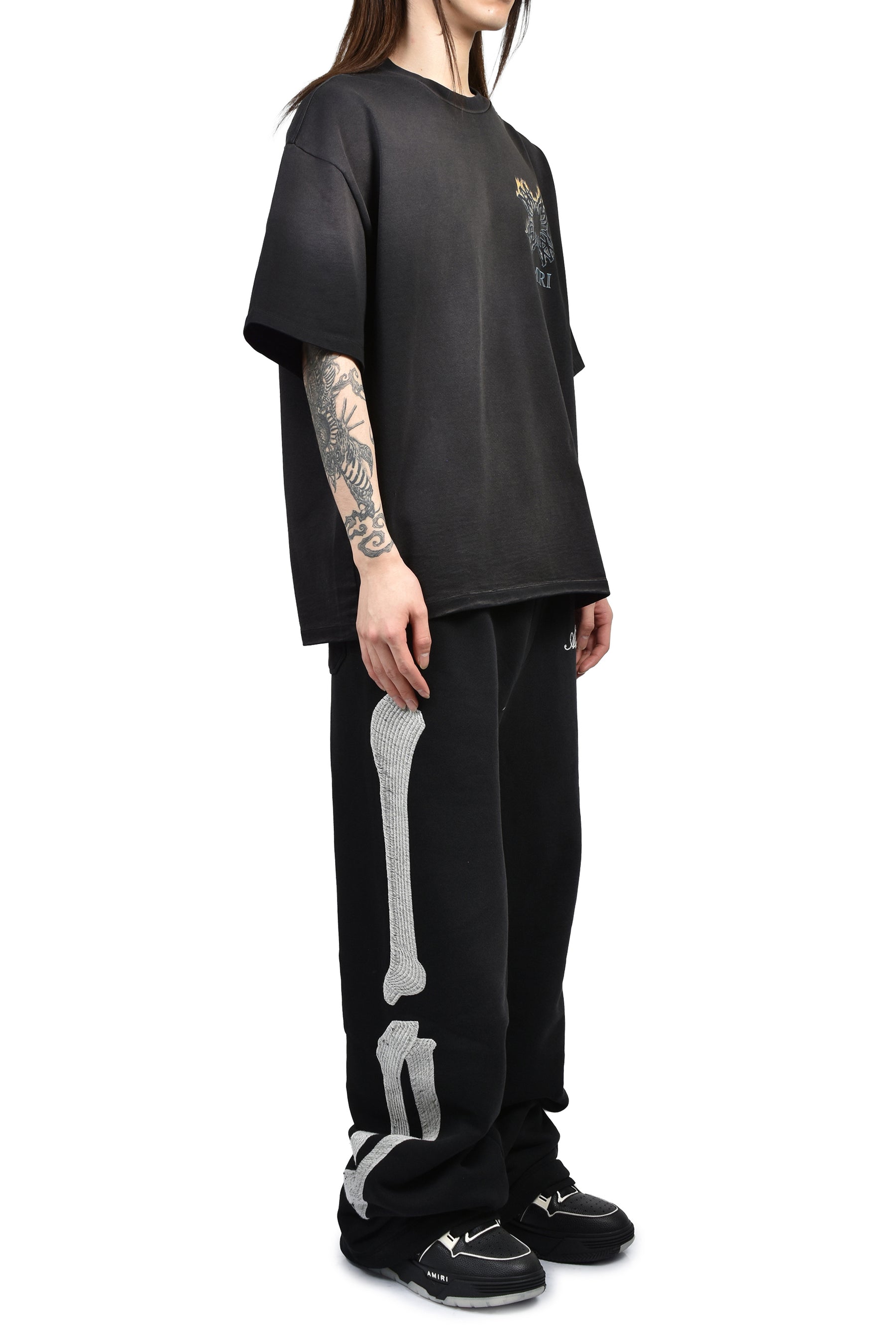 AMIRI アミリ SS26 BONES OVERSIZED SWEATPANT / BLK - NUBIAN ヌビアン