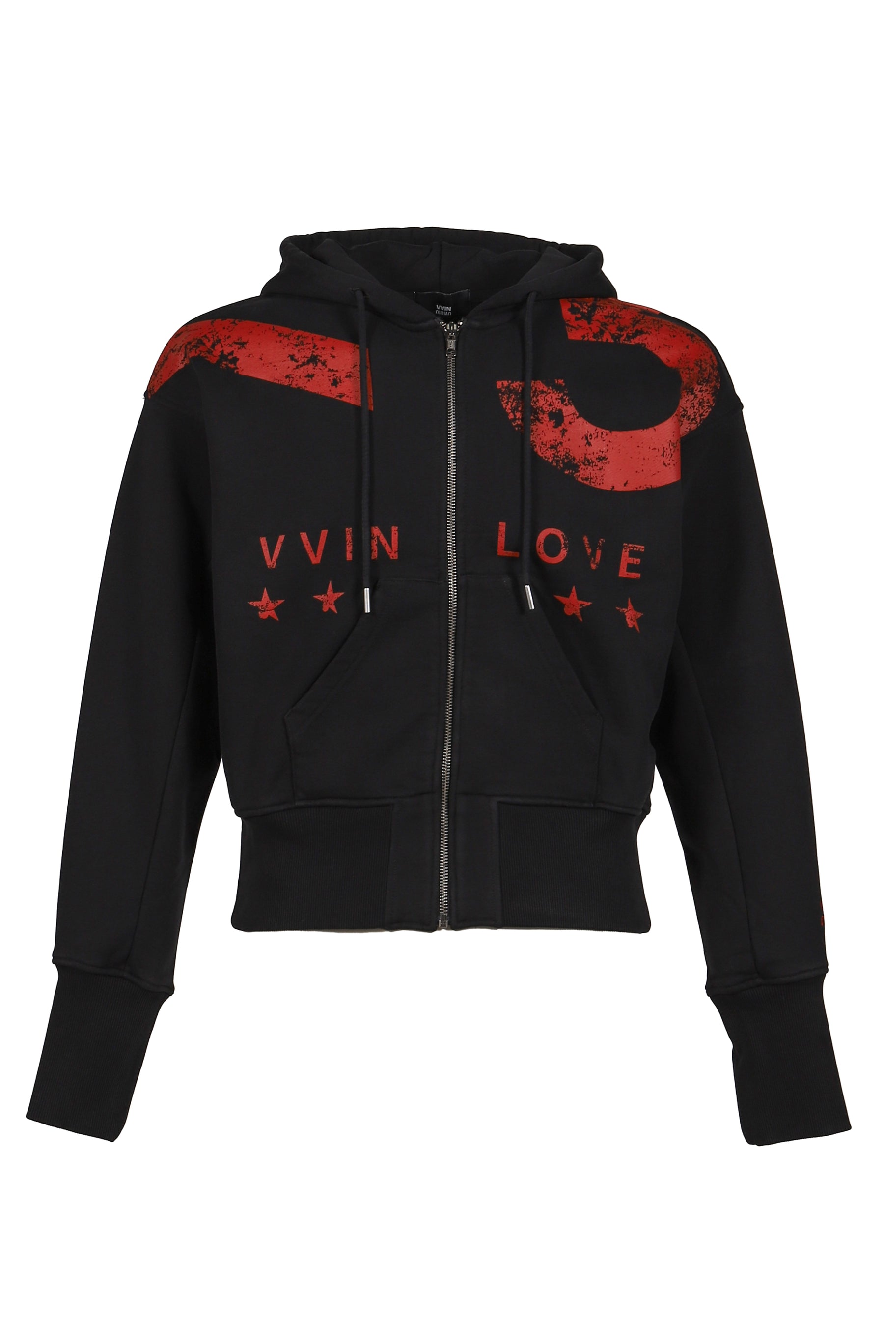 VAIN ヴァイン FW25 VAIN RG ZIP HOODIE BLACK NUBIAN EXCLUSIVE / BLK