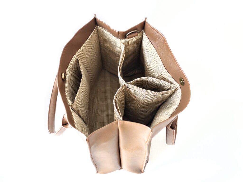 オリジナル型紙】10-034-A スクエアミニトートバッグ、10-034-B