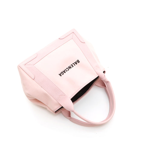 バレンシアガ BALENCIAGA ロゴ キャンバス ハンドバッグ ピンク P14609