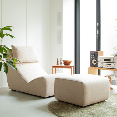 映画館をするなら「Relaxed Sofa 2人掛けスモールオットマンセット