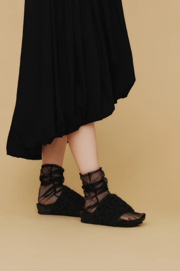 Oggi × AKAISHI COMFORT SANDALS もこもこコンフォートサンダル | Oggi.jp