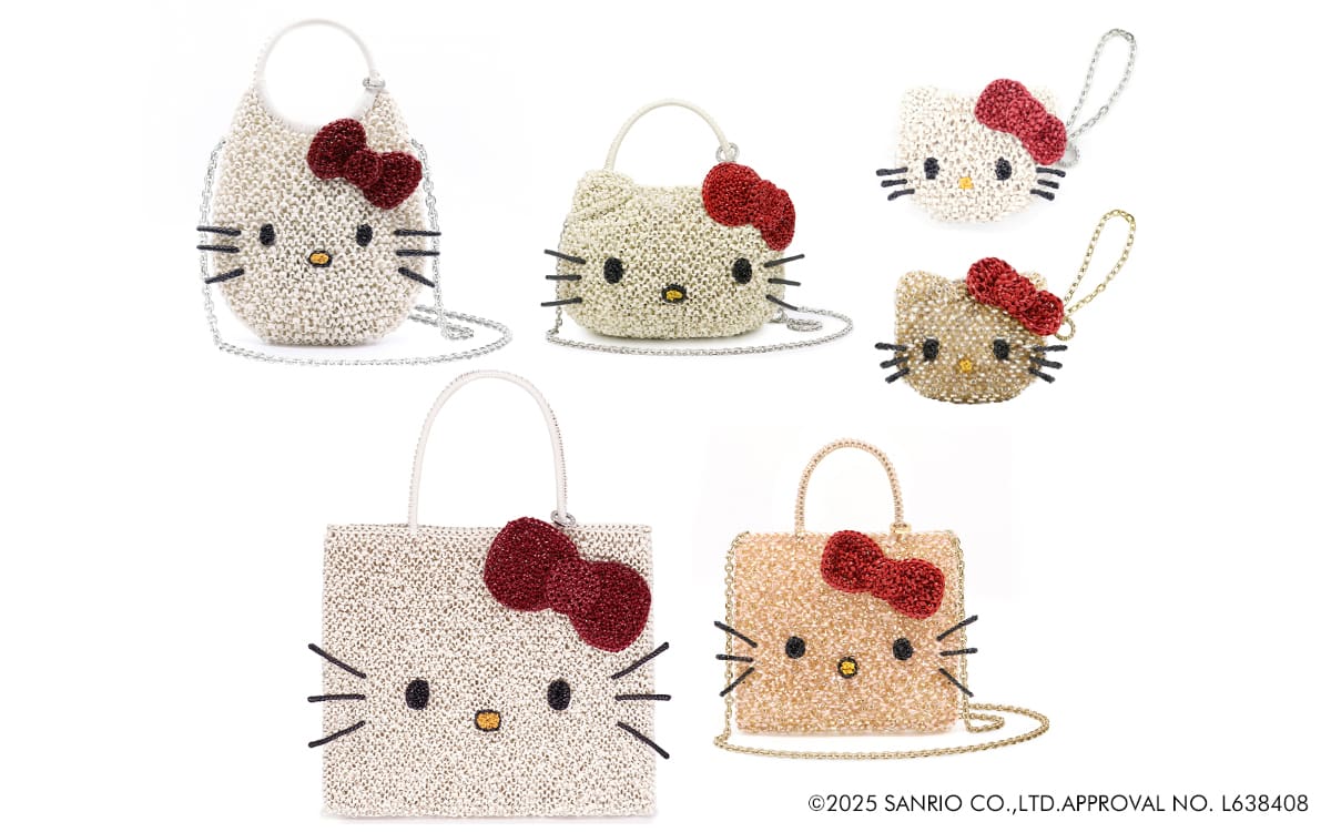 アンテプリマ「ハローキティ」の新作ワイヤーバッグ＆バッグチャームに