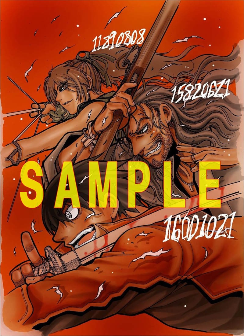 平野耕太「ドリフターズ」「HELLSING」原画展、とらのあな20周年祭で