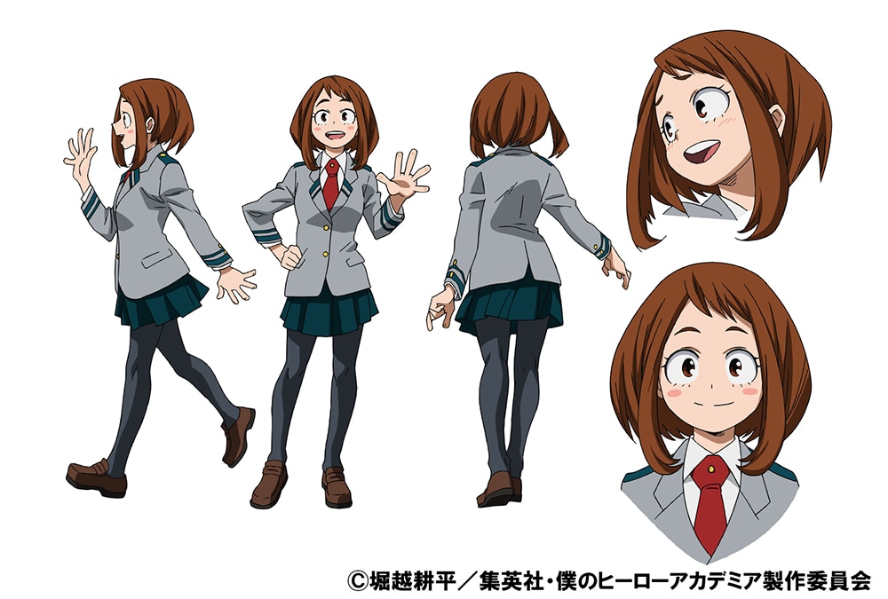 麗日お茶子の設定画。 [画像・動画ギャラリー 12/20] - コミックナタリー