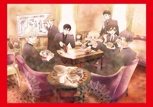 葉鳥ビスコ「桜蘭高校ホスト部」のサイン入り高級複製原画。 [画像