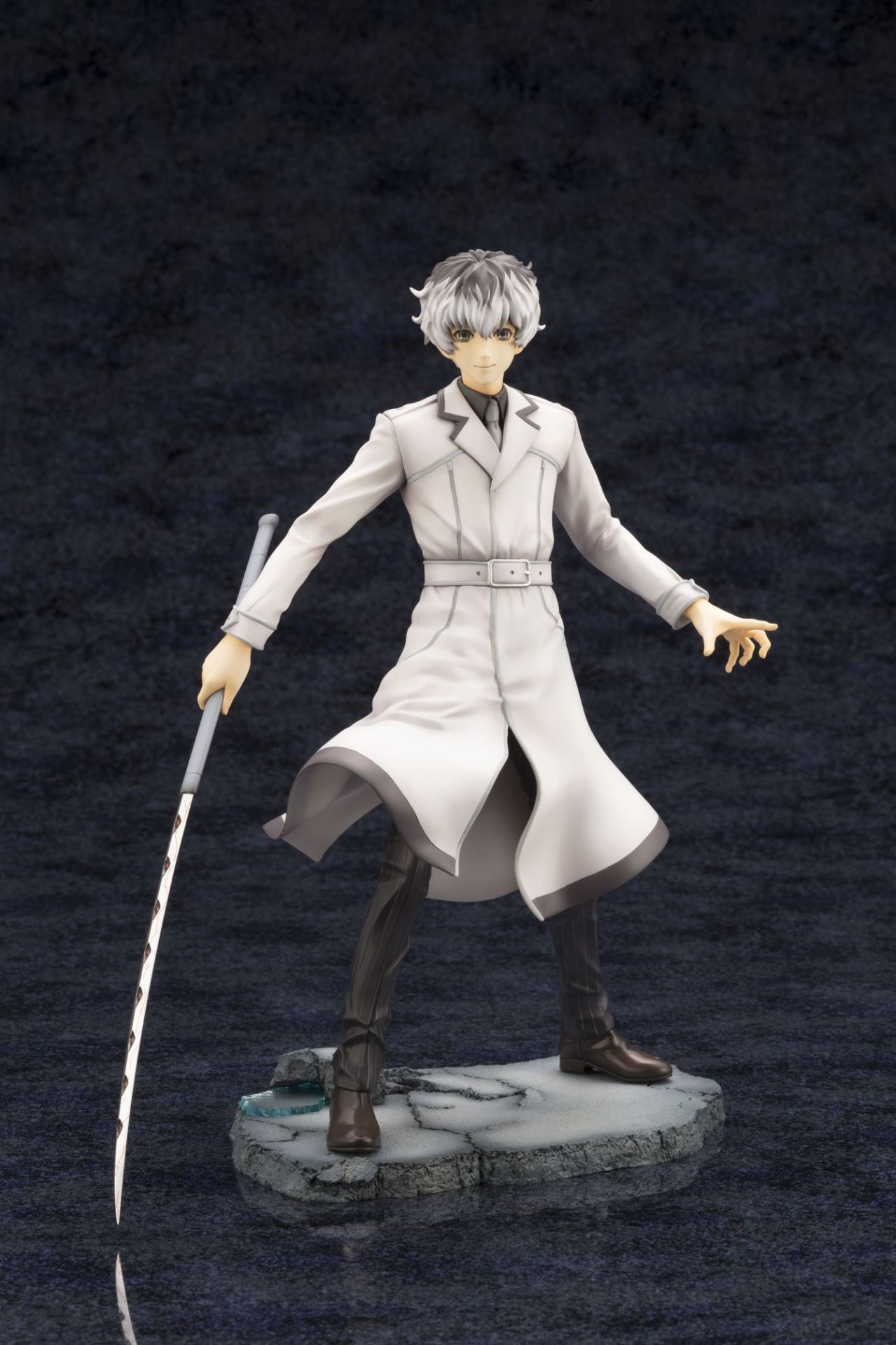 東京喰種:re」ユキムラ1/3手にした琲世のフィギュア、赫眼状態の顔も