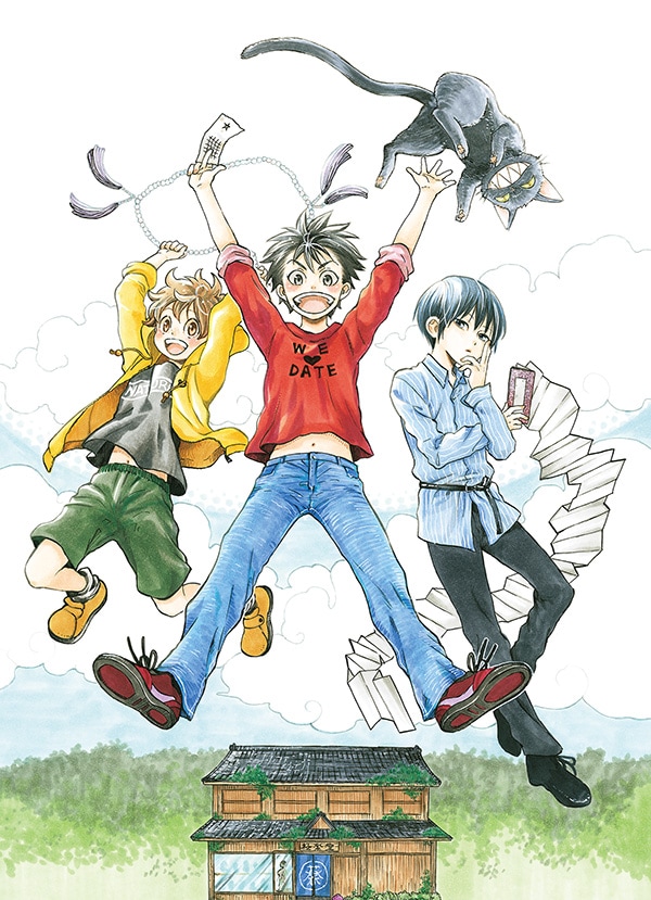 地獄堂霊界通信」連載10周年、みもり描き下ろしイラストの特製手ぬぐい