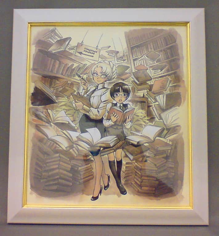 森薫が描く美人司書と図書委員の複製原画が抽選で当たる - コミック