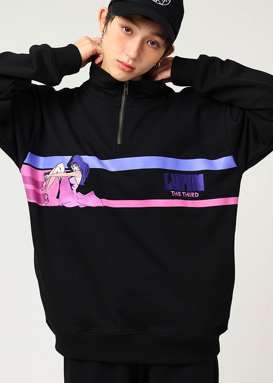 峰不二子｜ハーフジップスウェット」 [画像ギャラリー 9/30