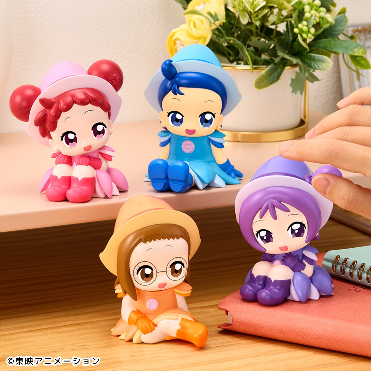 おジャ魔女どれみ」なでるとおしゃべりするフィギュア、音声は新規収録