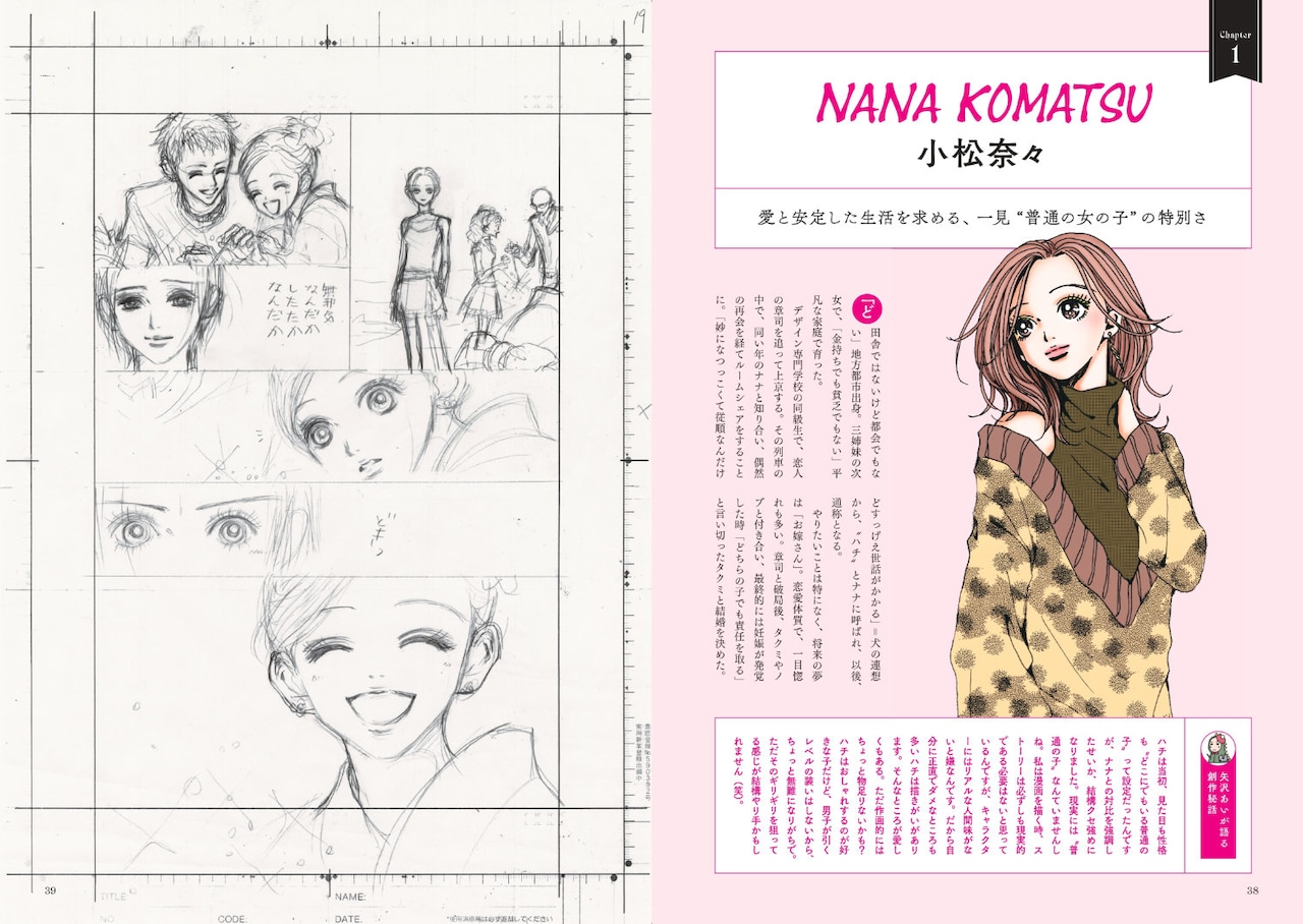 矢沢あい『NANA』の世界」より「大崎ナナ紹介ページ」 [画像ギャラリー