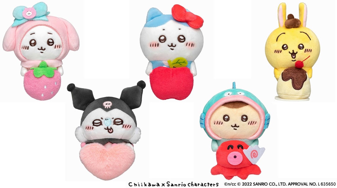 ちいかわ×サンリオキャラクターズ デスクトップから見守るひっかけ