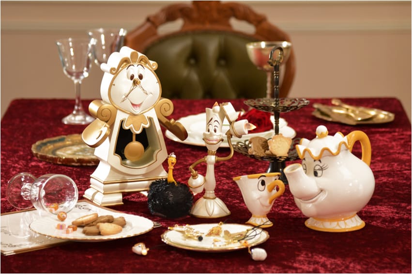 美女と野獣』ルミエールコグスワースポット夫人チップ薔薇フィギュア