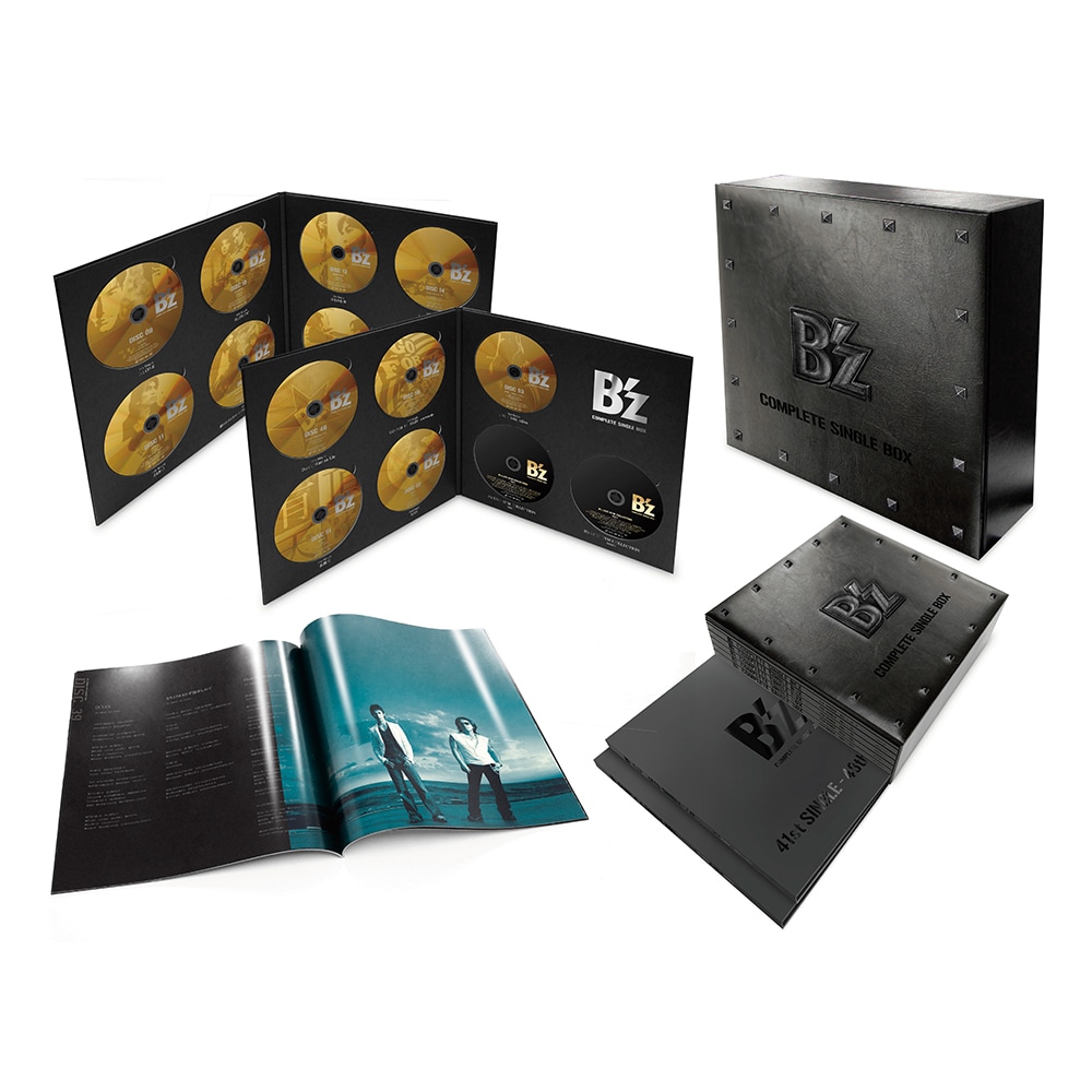 B'z COMPLETE SINGLE BOX Black Edition」告知ビジュアル [画像