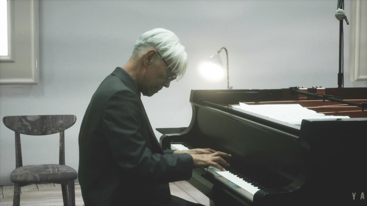 Ryuichi Sakamoto: Playing the Piano 12122020」の配信画面。 [画像