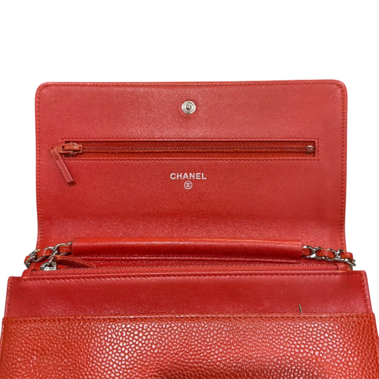 CHANEL A48654 キャビアスキン ココマーク チェーンウォレット | ODAFUKU