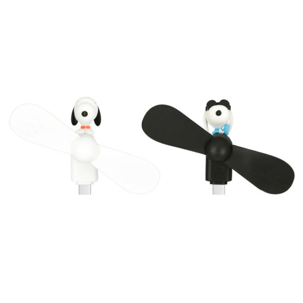 スヌーピー コネクター付きミニクールファン（USB Type-C）