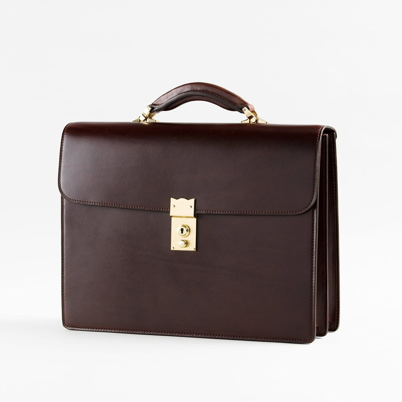 0969-2-SDL】冠式ビジネスバッグ A4／2気室(チョコ) – 大峽製鞄