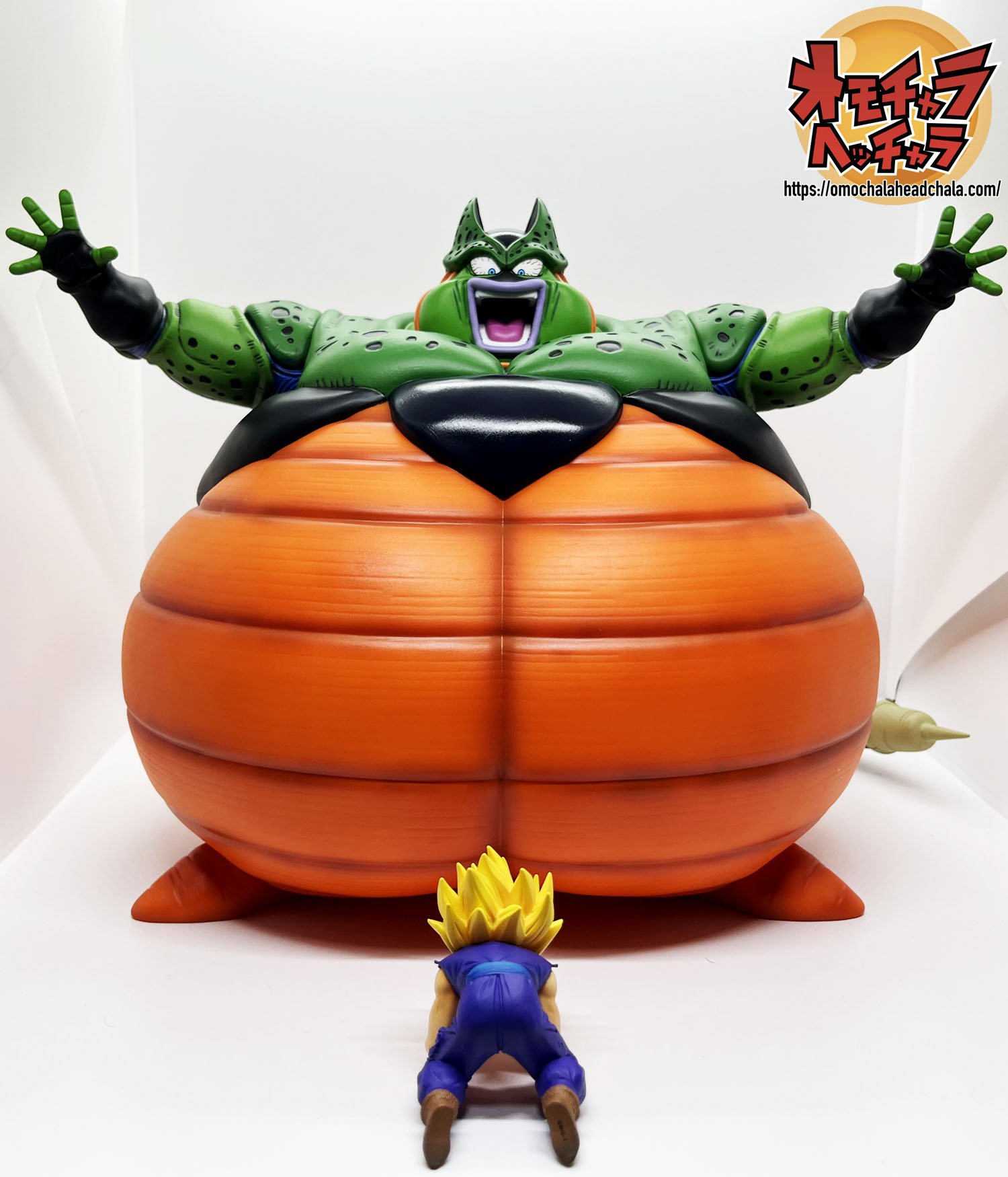 ドラゴンボール アライズセル ご飯、悟空、炎エフェクト付き