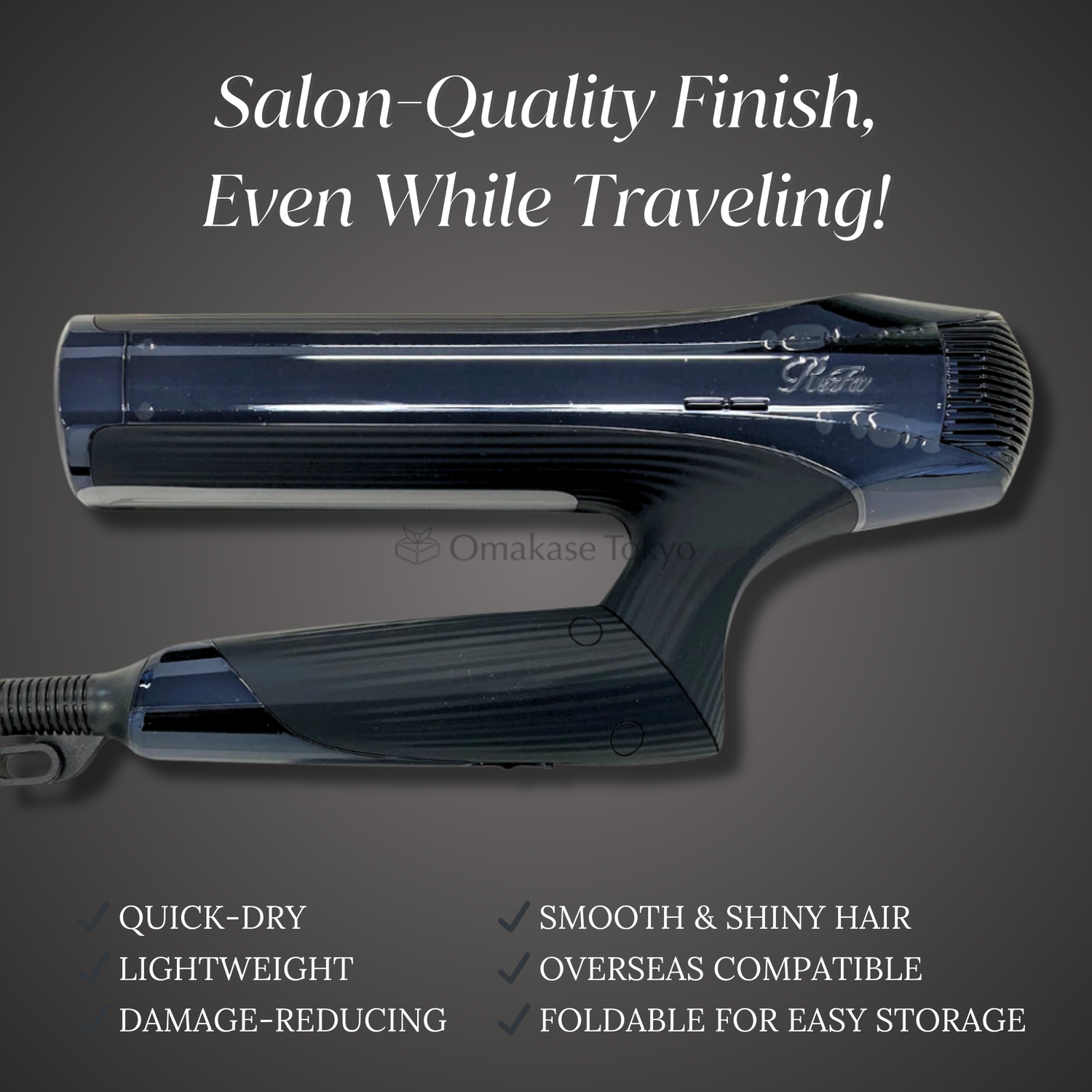 ReFa Smart Hair Dryer W Black – Omakase Tokyo