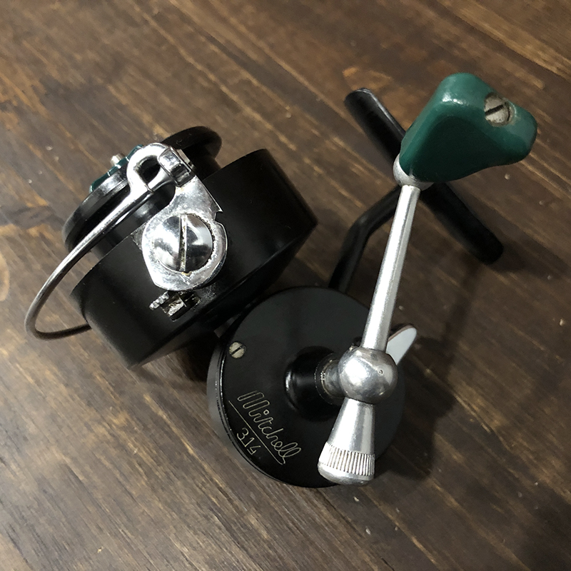 Mitchell 314 Green Handle Knob Spinning Reel ミッチェル 314 ハイ
