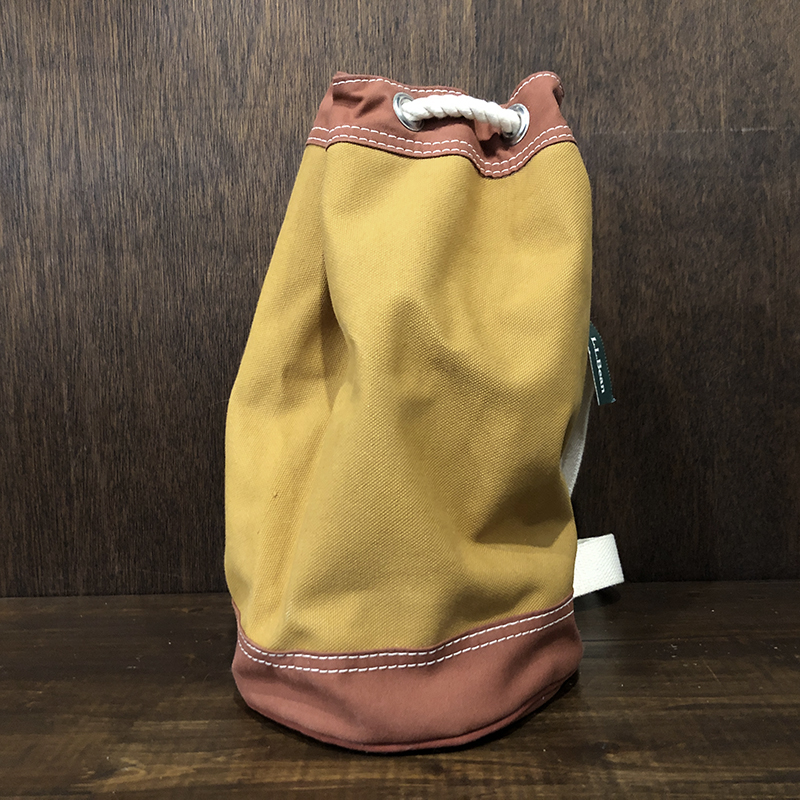 LL Bean One Shoulder Marine Rope Duffel bag Ocher Deadstock