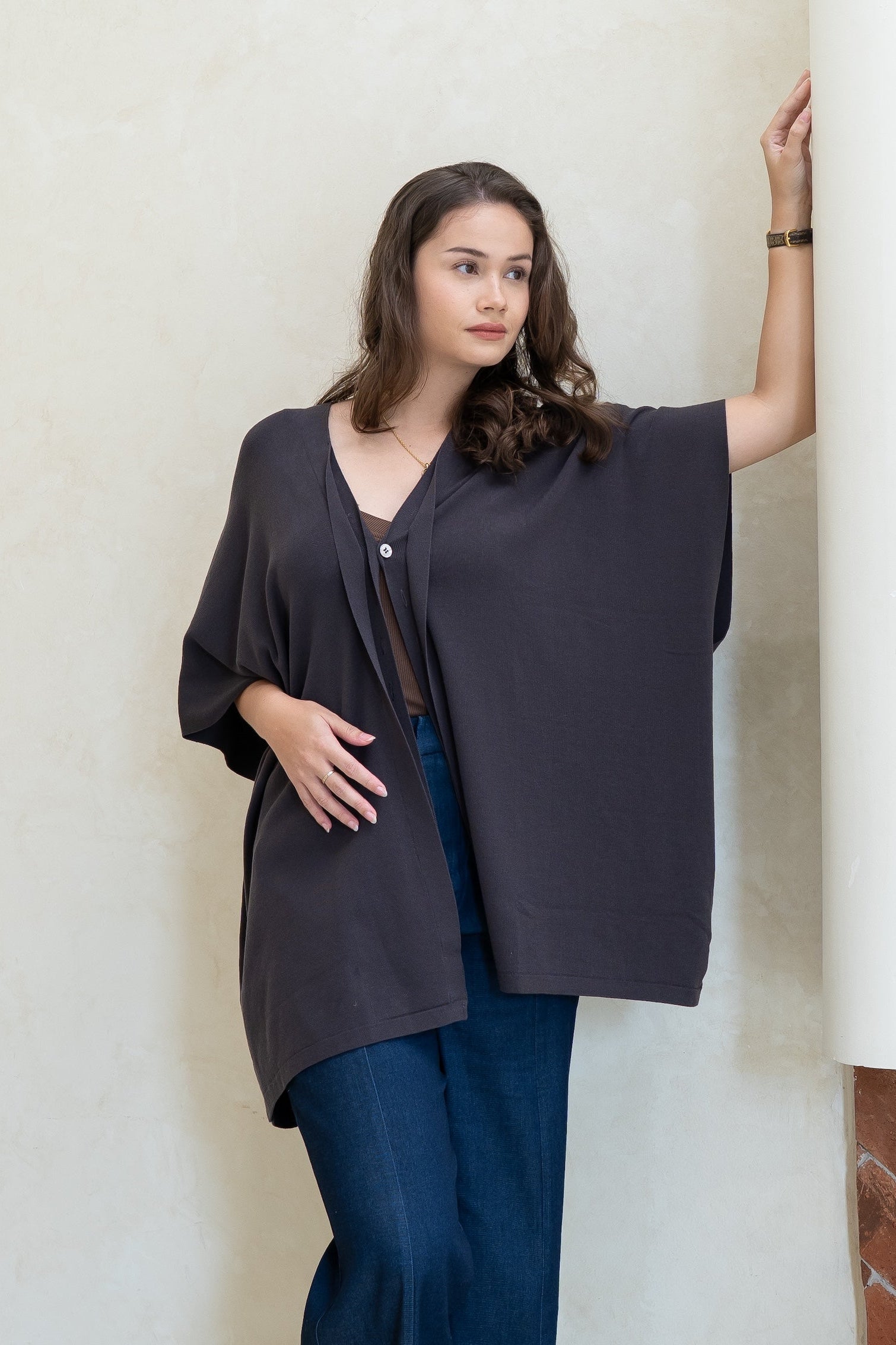 Deborah Nursing Kimono Cardigan – Olive Basics