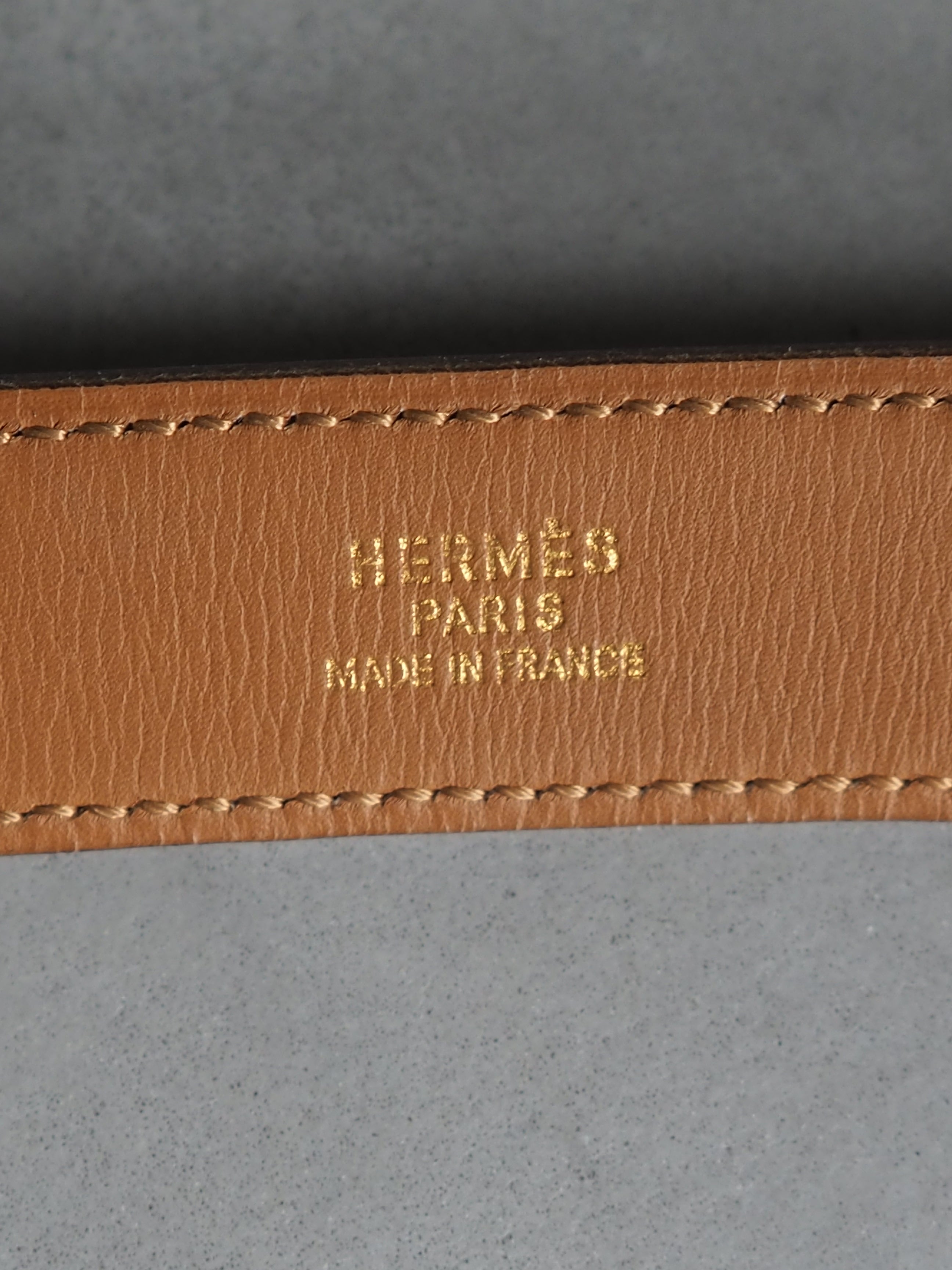 HERMES エルメス シェーヌダンクル ベルト 65 ゴールド ブラック
