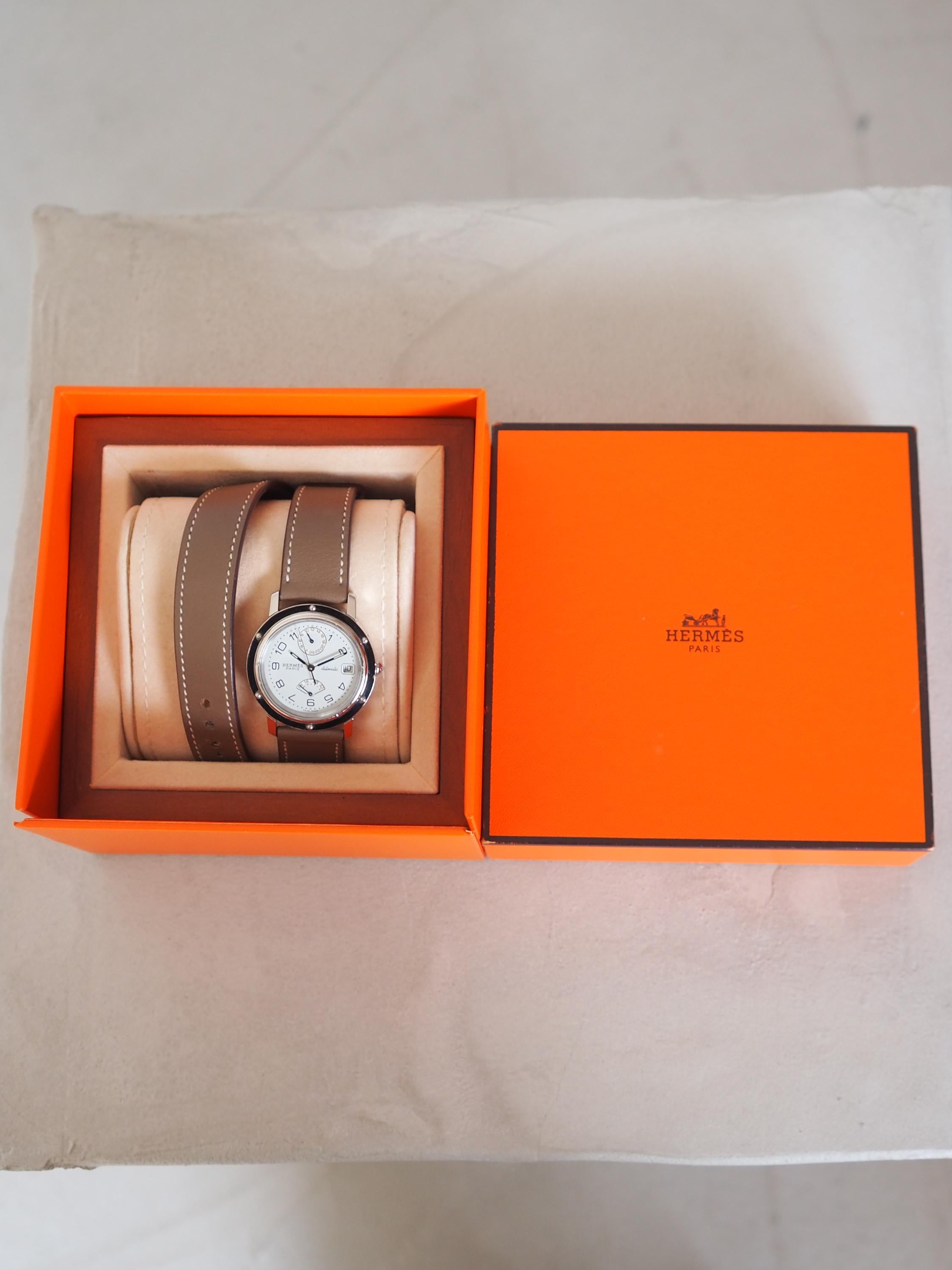 HERMES エルメス クリッパー ドゥブルトゥール ウォッチ 腕時計