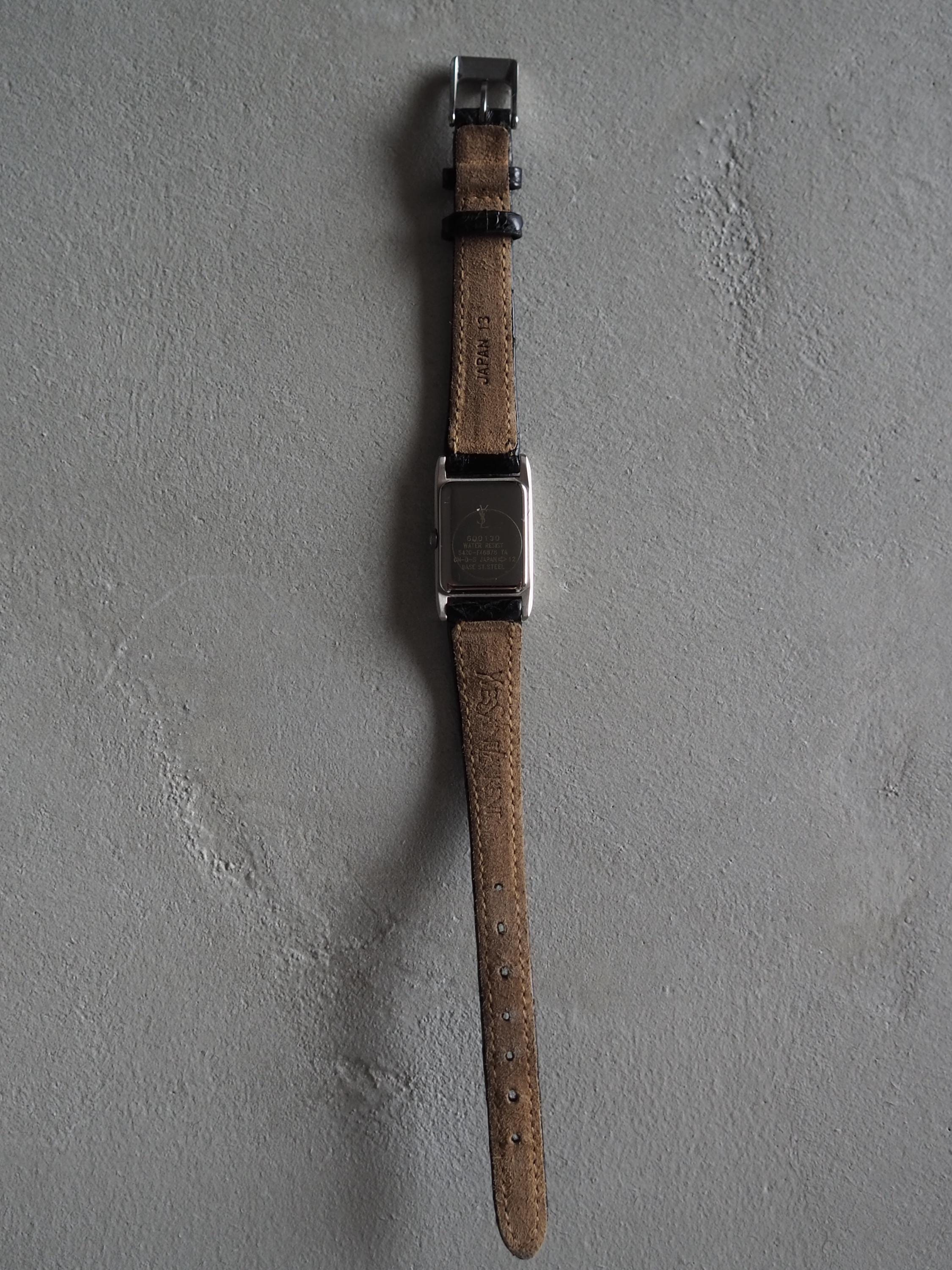 Yves Saint Laurent サンローラン YSL スクエア ウォッチ 腕時計