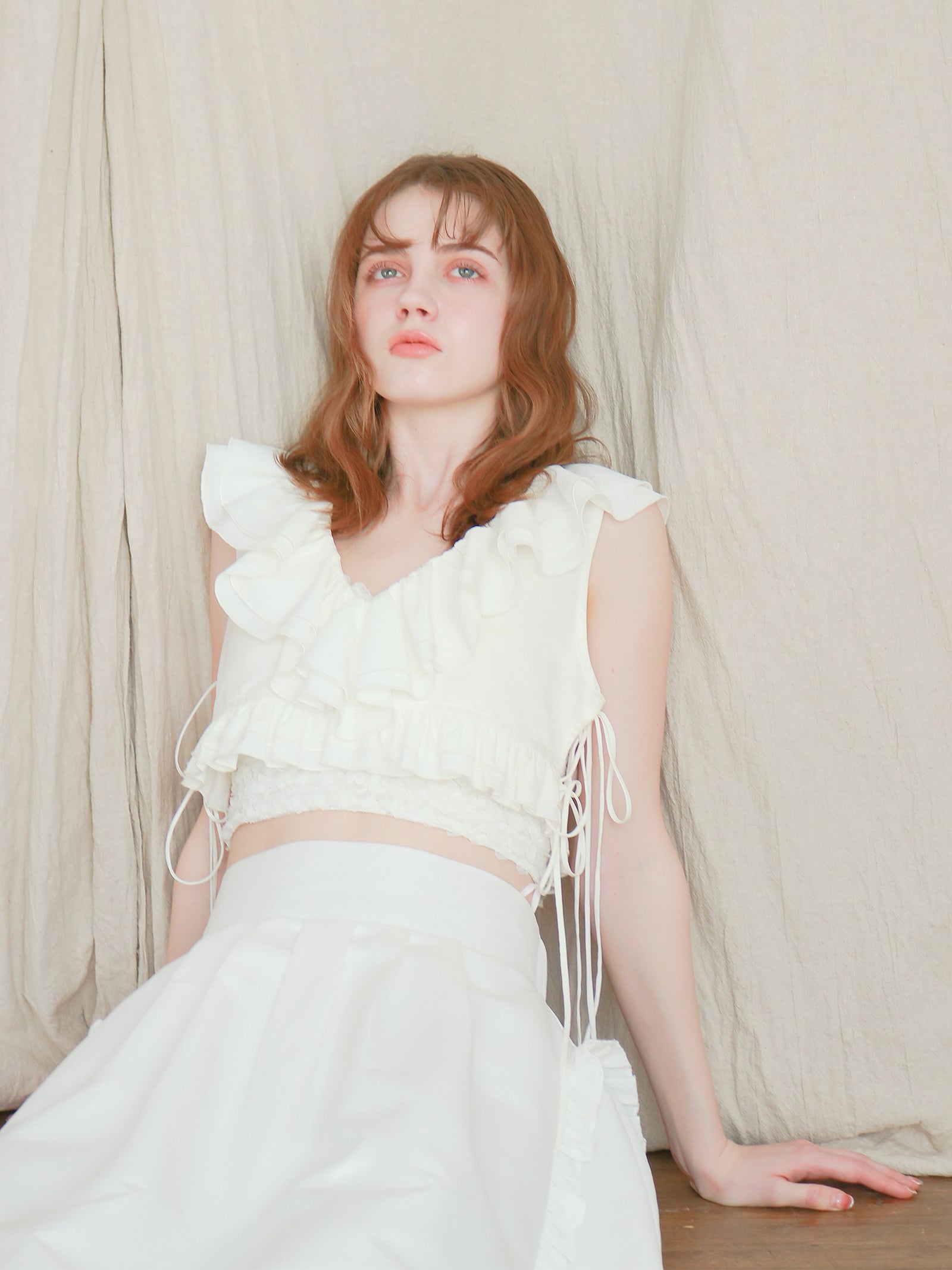 mic】ラッフルリボンビスチェ[セットアップ可能]