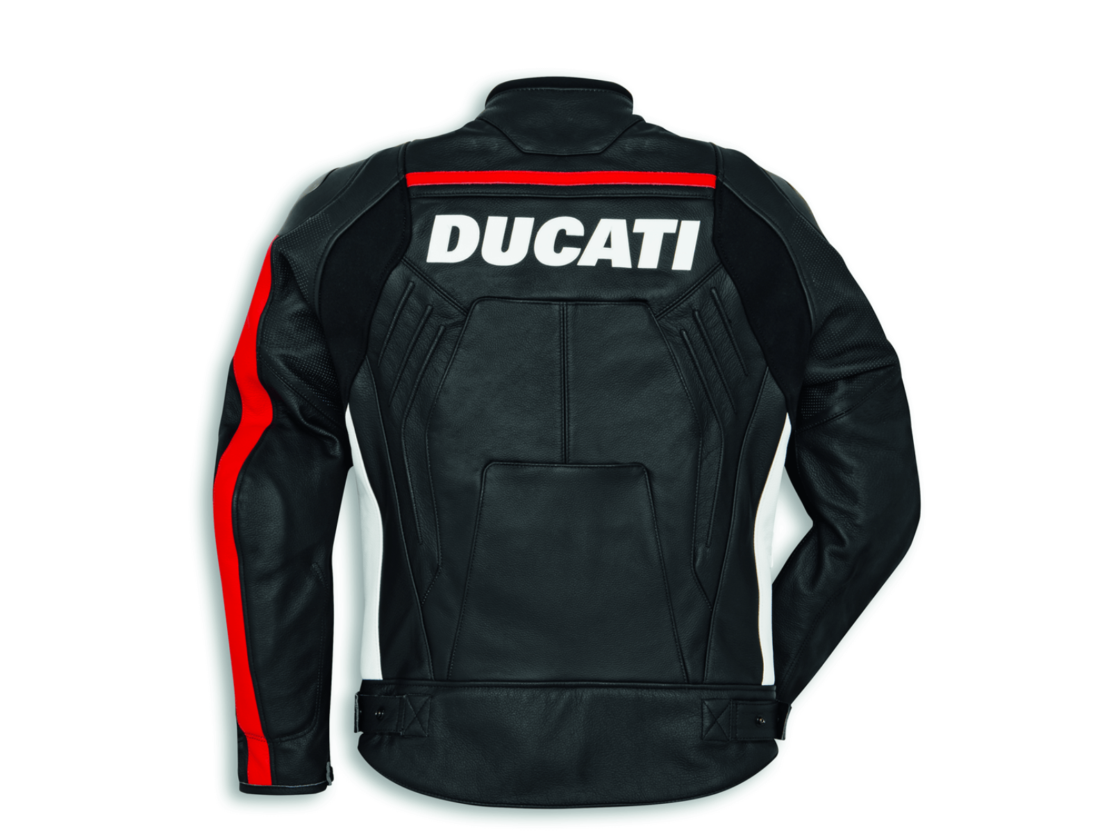 LEATHER JKT CORSE C4 BL/RE 48