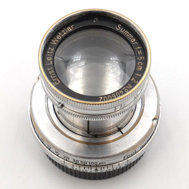 Ernst Leitz Wetzlar（ライカ）Summar（ズマール） 50mm/F2｜オールド