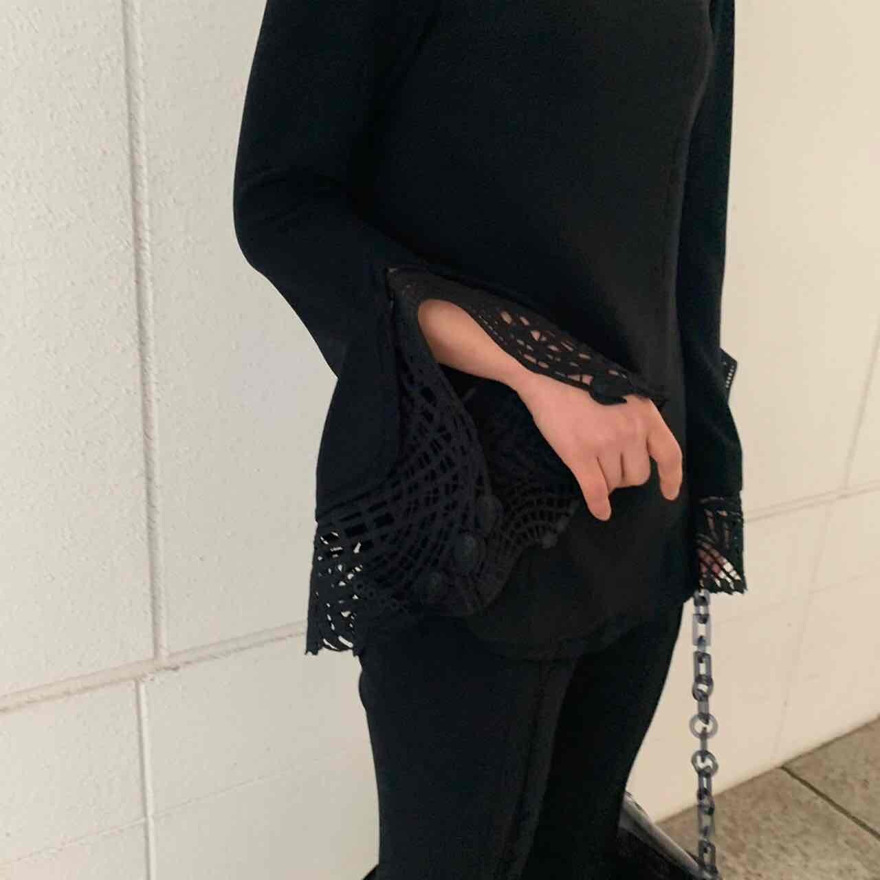 Mame Kurogouchi(マメ)】 22SS Embroidered Cuffs Top｜パリゴ尾道店