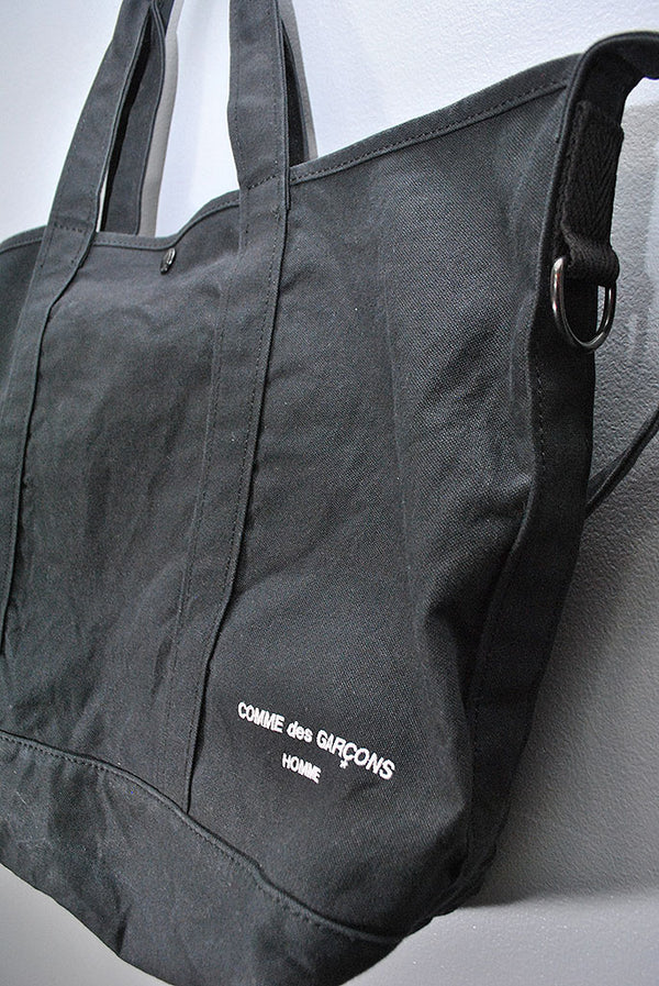 COMME des GARCONS HOMMEコットンキャンパス製品洗いトートバッグ