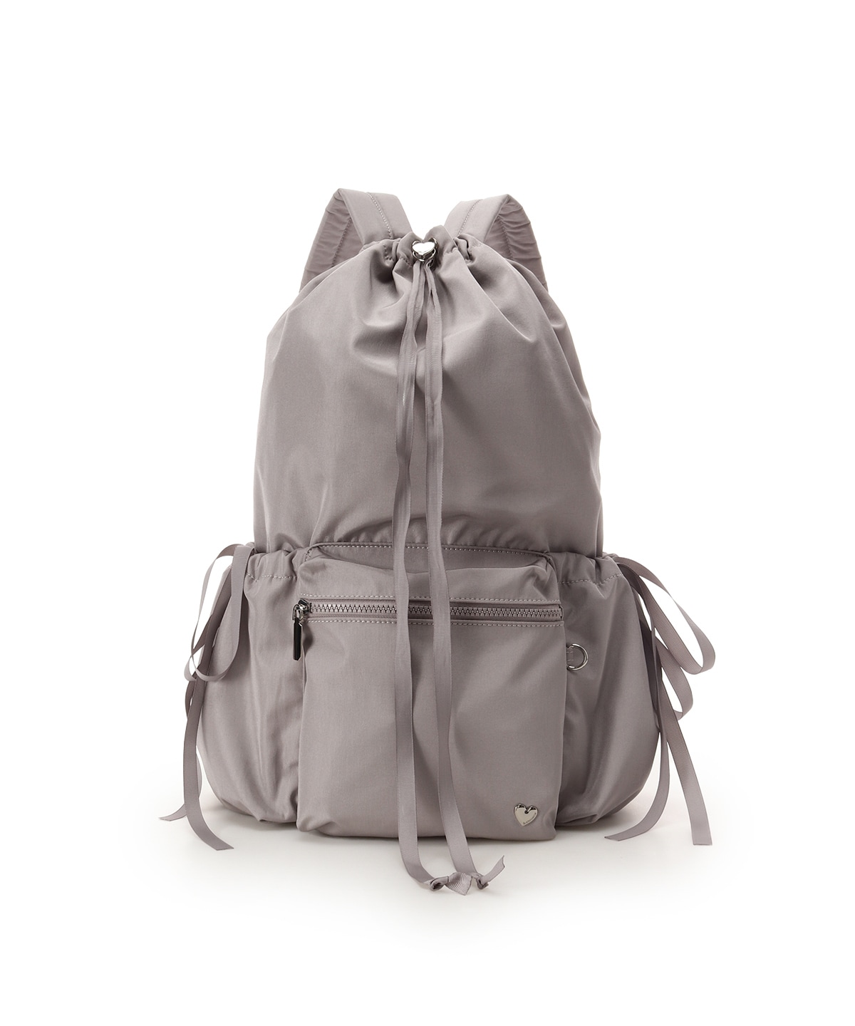 巾着デザインバックパック(FREE グレー): & chouette｜アンド