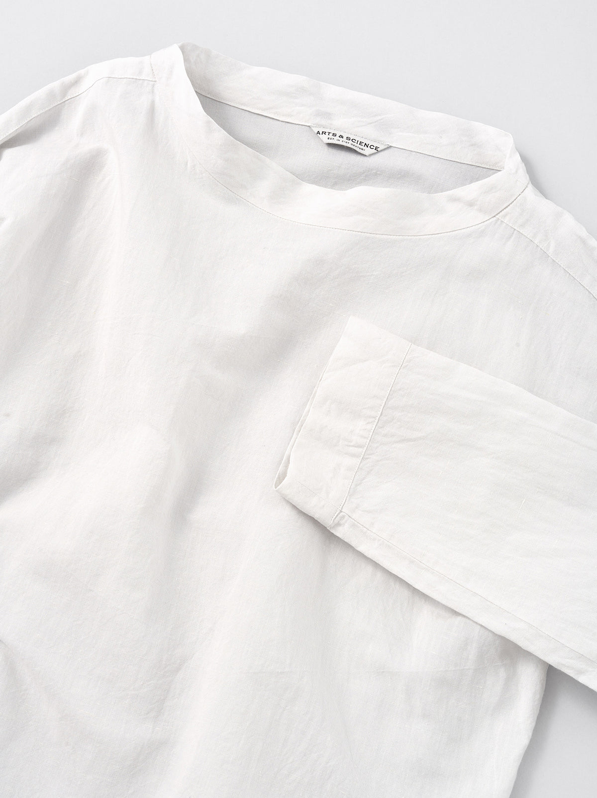 Stand collar box shirt – ARTS&SCIENCE ONLINE SELLER