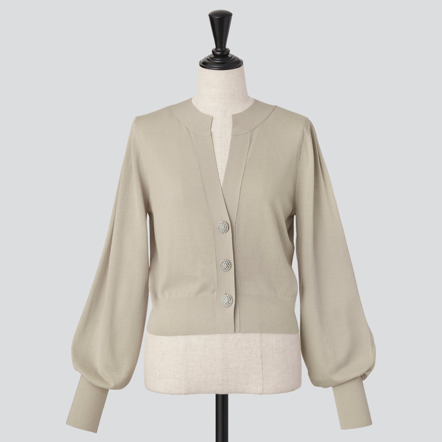 FOXEY NY 38 ホワイト アッパースタンダードカーディガン FOXEY NY 38