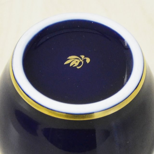 ルリ釉金線）手元供養用ミニ骨壺|有田焼の老舗-香蘭社オンラインショップ