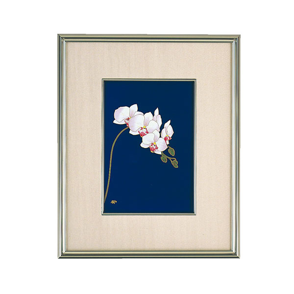 ルリ胡蝶蘭）有田焼 陶額・陶画|有田焼の老舗-香蘭社オンラインショップ