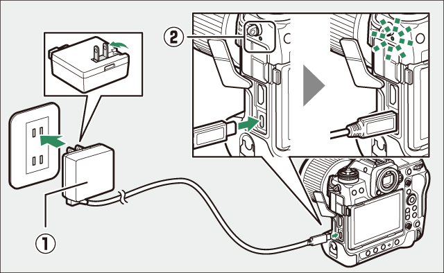 バッテリーを充電する