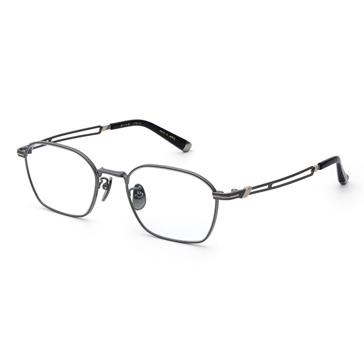 鯖江光器 M-37 ライトグレー／ブルー 50(ライトグレー／ブルー 50