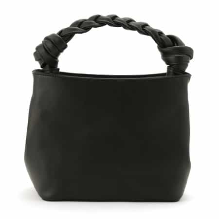 レザー 編み込みハンドル ハンドバッグ（2237488）｜BARNEYS NEW YORK